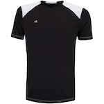 Camiseta Adams Manga Curta Fardamento Futebol Dry PRETO/BRANCO