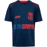 Camiseta do Barcelona Infantil Pro Treino Dry AZUL ESCURO