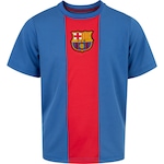 Camiseta do Barcelona Juvenil Fardamento Recorte AZUL/VERMELHO