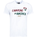 Camiseta do Fluminense Braziline Masculina Campeão da Libertadores BRANCO