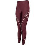 Calça Legging Feminina ASICS Recorte Mesh VINHO