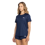 Camiseta Feminina Fila Manga Curta Basic Sports Polygin AZUL ESCURO