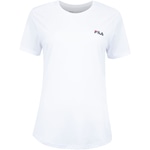 Camiseta Feminina Fila Manga Curta Basic Sports Polygin BRANCO/AZUL ESC