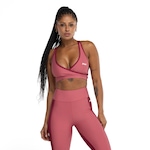 Top Fitness sem Bojo Fila Baixa Sustentação Line Movement Adulto ROSA/VINHO