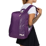 Mochila Fila Pocket Print - 18 Litros ROXO/BRANCO