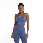 Top Fitness sem Bojo ASICS Alta Sustentação Seamless Fio Emana Adulto AZUL