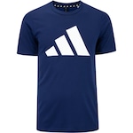 Camiseta adidas Essentials Logo - Masculina AZUL ESC/BRANCO