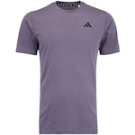 Camiseta Masculina adidas Manga Curta Essentials Seasonal ROXO/PRETO