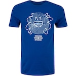 Camiseta Masculina adidas Manga Curta Change Earth AZUL