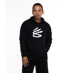 Blusa de Moletom Stephen Curry Under Armour Masculino com Capuz Splash Preto/Preto