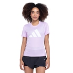 Camiseta Feminina adidas Manga Curta Run It ROSA CLARO