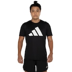 Camiseta Masculina adidas Manga Curta Run It PRETO