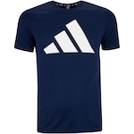 Camiseta Masculina adidas Manga Curta Run It AZUL ESCURO