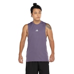 Camiseta Regata Masculina adidas D4T Heat Ready ROXO