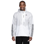 Jaqueta Corta-Vento Masculina adidas com Capuz OTR 3S BRANCO