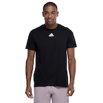 Camiseta Masculina adidas Manga Curta Small Logo PRETO