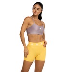 Top Fitness sem Bojo adidas Baixa Sustentação Latin Fit Solid Adulto Lilas