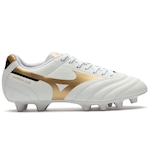 Chuteira de Campo Mizuno Morelia Club MD Adulto BRANCO