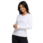 Camiseta Feminina Nord Manga Longa Segunda Pele Skin BRANCO