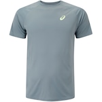 Camiseta Masculina ASICS Estampada Tennis Azul/Amarelo