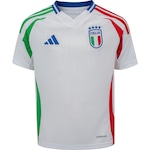 Camisa da Seleção da Itália II 24 adidas Infantil Torcedor BRANCO