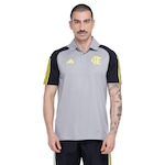 Camisa Polo Flamengo 24/25 adidas Masculina Viagem Atleta CINZA