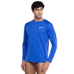 Camiseta Masculina Nike Manga Longa UV Essential Hydrog AZUL