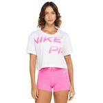 Blusa Cropped Feminina Nike Pro GRX SS BRANCO