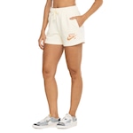 Short Feminino Nike Sportswear Club FLC FT MR GX BEGE