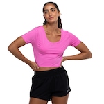 Camiseta Feminina Nike Manga Curta One Classic Dri-Fit TWST ROSA