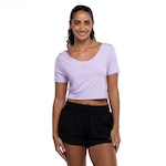 Camiseta Feminina Nike Manga Curta One Classic Dri-Fit TWST Lilas