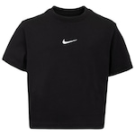 Camiseta Infantil Nike Manga Curta Sportswear Essential SS Broxy PRETO