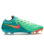 Chuteira de Campo Nike Phantom GX II Elite Adulto Verde/Azul