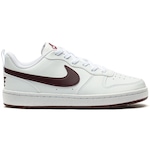 Tênis Nike Court Borough Low Recraft Júnior BRANCO/VINHO