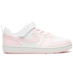 Tênis Nike Court Borough Low Recraft - Júnior BRANCO/ROSA CLA