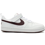 Tênis Nike Court Borough Low Recraft - Júnior BRANCO/VINHO