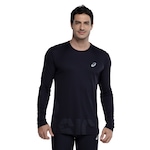 Camiseta Masculina ASICS Manga Longa Leve com Proteção UV PRETO