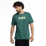 Camiseta Masculina HD Manga Curta Stones 9525A VERDE ESCURO