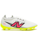 Chuteira de Campo New Balance Furon Dispatch Adulto BRANCO/ROSA