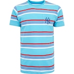 Camiseta do New York Yankees MLB Masculina Energy Spirit Stripes AZUL CLARO