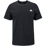 Camiseta Masculina adidas Manga Curta Mescla PRETO