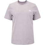 Camiseta Masculina adidas Manga Curta Mescla ROSA ESCURO