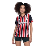 Camisa do São Paulo II 24 New Balance Feminina Torcedora VERMELHO/BRANCO