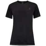 Camiseta Feminina On Running Manga Curta Performance T PRETO