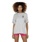 Camiseta Feminina Puma Manga Curta Squad CINZA