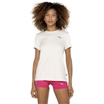 Camiseta Feminina Puma Manga Curta Better Essentials Off White