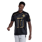 Camiseta do Flamengo Braziline Masculina Feather PRETO