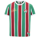 Camiseta do Fluminense Braziline Infantil Cano VINHO/BRANCO