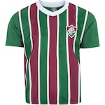 Camiseta do Fluminense Braziline Infantil Volcano VINHO/BRANCO