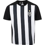 Camiseta do Atlético-MG Braziline Infantil Comet BRANCO/PRETO